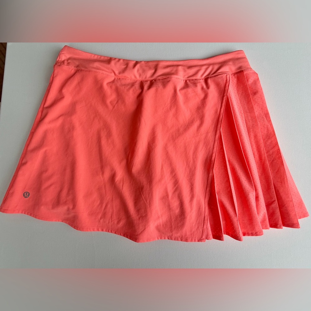 lululemon athletica Coral Asymmetrical Pleated Skirt